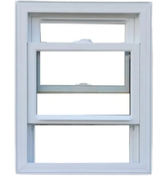 Ventanas de UPVC/PVC con Marco de Aleación de Aluminio, Mosquitera Plegable de Acero Inoxidable, Apertura Horizontal, Diseño Moderno, Aislamiento Térmico