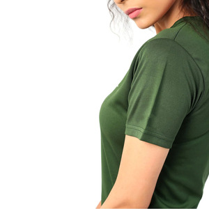 Camiseta Deportiva Ecológica para Mujer, Tejido Elástico Personalizado, Ropa Deportiva Cómoda, Marca Privada, Venta al Por Mayor - Product Image 4