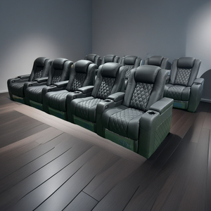 Modern Multi-Function Power Design Reclinável Couro Seccional Sofá Top Grain Couro Elétrica Sala Teatro Móveis - Product Image 1