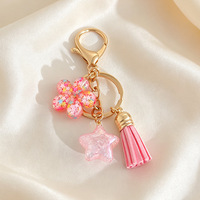 Bestseller sleutelhanger hartvormig vlinder kersen sleutelhanger tas hanger fruit auto sleutel cadeau sleutelhanger