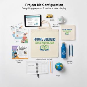 Kit de Proyecto de Exhibición Educativa Personalizada con Bolsa de Transporte, Artículos Promocionales y Artículos con el Logotipo de la Escuela para Programas - Product Image 3