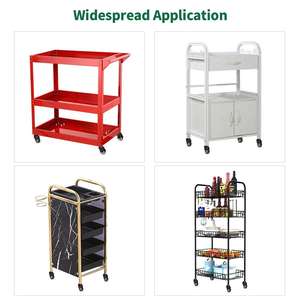 2-Zoll-Hochleistungs-PU-Lenkräder 8 T8 5/16 \ "-18x1 Schrauben durchmesser Industrie rollen muttern Einsatz satz 4 für Möbel ersatz - Product Image 4