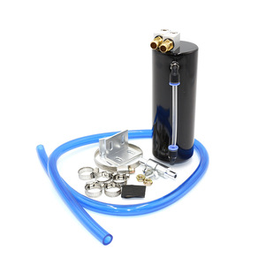 Respiradero de Aceite para Coche con Tubo de Recogida, Metálico, Negro/Azul, para Mejora y Reequipamiento - Product Image 1