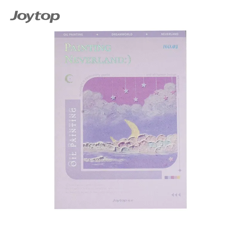 Joytop 000885 Venta al por mayor Fantasy Gallery Draft Notebook Tamaño A5 Página en blanco Flip Sketchbook