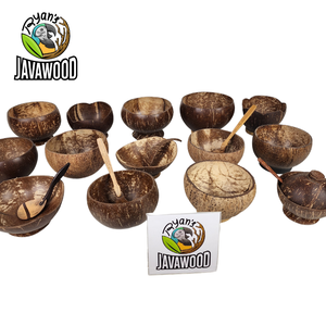 Bol naturel fait à la main de haute qualité pour soupe ou salade de noix de coco - Product Image 6