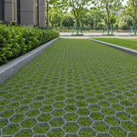 Grille de pavage en nid d'abeille en HDPE robuste et stabilisateur de gravier pour allées et parkings