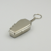 Mini porte-clé, forme cercueil, ouvert en fer métallique, vintage, Cool