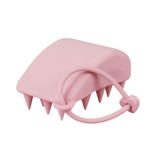 Masaje del cuero cabelludo Productos para el cuidado del cabello Respetuoso con el medio ambiente Champú Cepillo Masajeador de cuero cabelludo de silicona para el cabello - Product Image 3