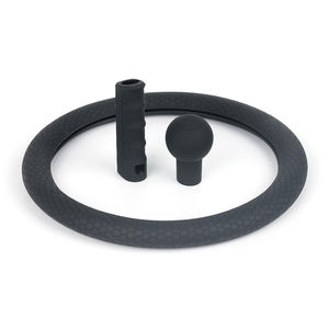 Accesorios decorativos <span class=keywords><strong>para</strong></span> Interior de coche, Kit de cubierta de <span class=keywords><strong>volante</strong></span> con patrón de panal de abeja de silicona, con freno de mano, pomo de engranaje, <span class=keywords><strong>funda</strong></span> - Product Image 3