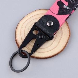 Halloween Cartoon Horror Series Metal Hanging Eagle Beak Pendant <b>Anime</b> Style Carabiner <b>Keychain</b> Fruit Rectangular Doll Car Cat - Product Image 5