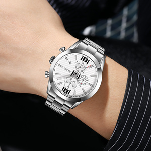 Reloj de pulsera de cuarzo dorado con correa de acero inoxidable, diseño de lujo, clásico - Product Image 5