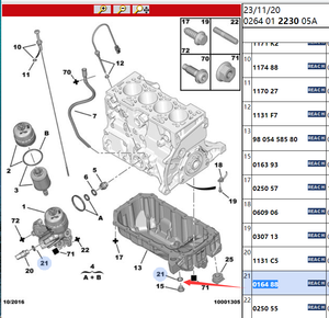 OE 016454 016465 016393 016488 dầu cống vít Gasket cho Peugeot Citroen TOYOTA Renault Fiat Nissan Opel Volvo Mini Benz - Product Image 6