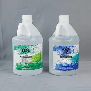 Offre Spéciale Résine Époxy Liquide Je-époxy Revêtement De Résine Résine Transparente 1:1 AB Gallon Colle Pour bois Métallique Pigments