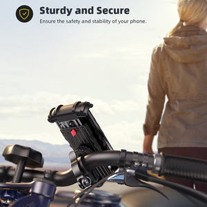 Support de téléphone pour vélo Lamicall BM02 sécurisé avec verrouillage de sécurité, anti-vibration, support de téléphone pour moto, guidon de vélo, support pour téléphone de 4,7 à 6,8 pouces - Product Image 2