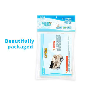 ของเล่นไม้ศึกษาวิทยาศาสตร์แบบประกอบเองรถบัสโรงเรียนไฟฟ้าของเล่นสำหรับนักเรียนปรับแต่งได้3D มืออาชีพ - Product Image 4