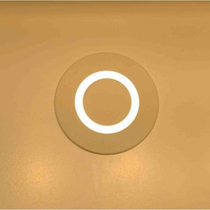 Lampe murale extérieure IP67, lumière de cour, lumière de marche encastrée ronde en aluminium pour extérieur, lumière LED étanche 6W - Product Image 3