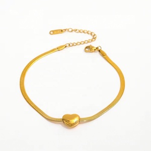 Bracelet et Chaîne de Cheville Unisexe en Acier Inoxydable Plaqué Or PVD, Chaîne Serpent Délicate, Papillon Mobile, Perle d'Eau Douce, Bijoux Personnalisés - Product Image 1