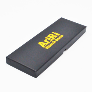 กล่องบรรจุภัณฑ์สายนาฬิกาสีดำสำหรับ <span class=keywords><strong>Apple</strong></span> <span class=keywords><strong>Watch</strong></span> band <span class=keywords><strong>NATO</strong></span> พร้อมโลโก้สีทอง - Product Image 4
