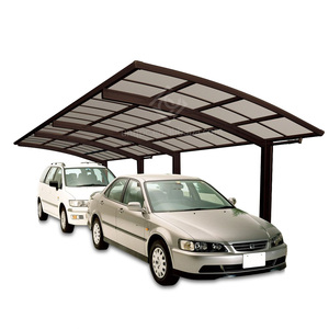 Abri de voiture/garages <span class=keywords><strong>en</strong></span> alliage d'aluminium avec structure <span class=keywords><strong>en</strong></span> arche cantilever, couverture <span class=keywords><strong>en</strong></span> polycarbonate imperméable et durable pour l'extérieur, pour 1/<span class=keywords><strong>2</strong></span> <span class=keywords><strong>voitures</strong></span> - Product Image 3