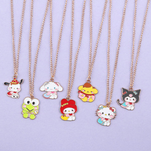 Lindos Collares con Colgante de Aleación de Dibujos Animados para Mujeres y Niñas, <span class=keywords><strong>Collar</strong></span> de Kuromi, Melody, KT Cat, Joyería, Regalos para Amigas - Product Image 2