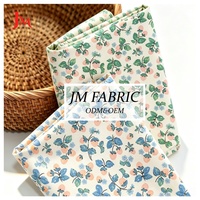 Tissu en popeline de coton biologique respirant, motif floral uni, imprimé sur mesure pour la couture et les vêtements