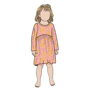 Modello all'ingrosso personalizzato Multi formato disegni primavera e autunno <span class=keywords><strong>manica</strong></span> <span class=keywords><strong>lunga</strong></span> per bambine vestito completo stile abiti per bambini - Product Image 3