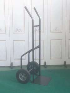 Chariot à main en métal pliable promu en usine chariot de camion outils de roue en caoutchouc solide entrepôt de transport utiliser des caddies - Product Image 4