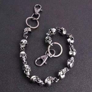 Cadena de cintura pesada vintage estilo punk con calavera para hombre, cadena para pantalones, cadena para jeans, llavero, accesorios de moda góticos para motociclistas - Product Image 4