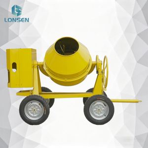 Bétonnière CM350-4A, conception à 4 roues, capacité de 50 kg de ciment par cycle - Product Image 3