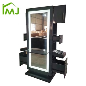 Salon đầy đủ chiều dài thường vụ lưu trữ Tủ gương trạm double side làm tóc Led Gương - Product Image 5