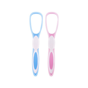 Bán Buôn Giá Thấp 2-Gói Lưỡi <span class=keywords><strong>Scraper</strong></span> Cleaner Nhựa Lưỡi Cạo Chăm Sóc Bằng Miệng Mềm Cao Su Xử Lý Lưỡi <span class=keywords><strong>Scraper</strong></span> - Product Image 1