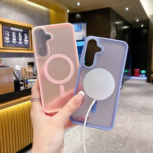 Custodia Magnetica per <span class=keywords><strong>Samsung</strong></span> S26 S25 S24 Ultra <span class=keywords><strong>S22</strong></span> Plus, Opaca Trasparente con Ricarica Wireless e Cornice Metallica per Fotocamera - Product Image 4