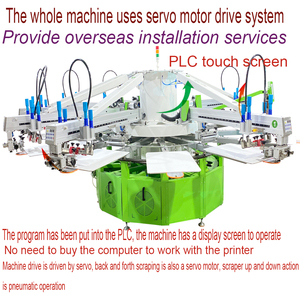 Macchina Serigrafica Rotativa Automatica a 6 Colori e 14 Stazioni per Magliette e Abbigliamento con <span class=keywords><strong>Tutto</strong></span> l'Accessoriario - Product Image 2