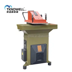 Used VS922 20 tons Hydraulic Swing Arm Clicking Press Die Cutting Machine For Leather Shoe Making