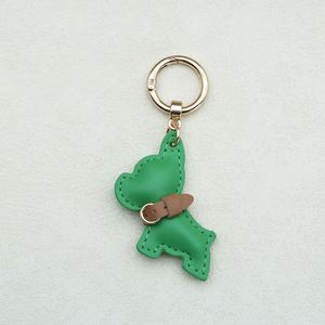 Custom Pet French Bulldog PU Leather <b>Keychain</b> Luxury Car <b>Keychain</b> with Bag Charm Pendant Key Chains - Product Image 3