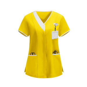 Nouvel ensemble de blouses d'été fines et extensibles en tissu Dobby à séchage rapide, ODM, pour médecins, chirurgiens, infirmières, uniformes de travail pour femmes - Product Image 2