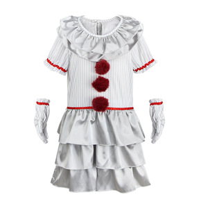 Disfraz de Payaso de Terror para Niñas, Vestido con Volantes, Estilo Circo, para Halloween, Actuaciones y Cosplay - Product Image 4