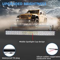 Nouvelle condition LED barre lumineuse de travail 12V 24V Spot d'inondation pour SUV camion 4X4 feux de brouillard de conduite tout-terrain compatibles avec EV