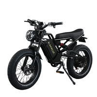 Vélo électrique AKEZ 20 pouces 52V 1500W à pneus larges pour adultes, batterie 25Ah, longue autonomie, puissant