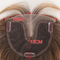 Prothèse capillaire naturelle invisible Julianna en fibre synthétique Futura, avec fermeture frontale en dentelle et frange pour femme