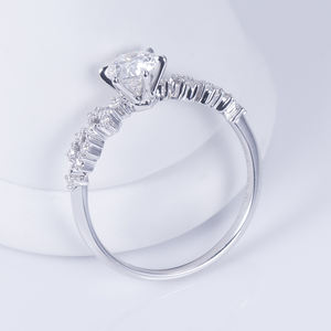 MSR-642 18K oro donna gioielli personalizzati laboratorio diamante anello solitario regalo e fedi nuziali per donna - Product Image 2