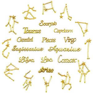 50 Set di Ciondoli Zodiacali Galleggianti: Gemelli, <span class=keywords><strong>Ariete</strong></span>, Bilancia, Toro e Altri Segni per Bracciali e Collane - Product Image 1