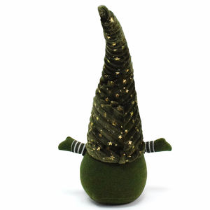 Fait à la main Navidad Decor Tomte Nordic Faceless Doll Xmas Stuffed Green Dwarf Large Welcome Christmas Gnome Santa with Resin Face - Product Image 3