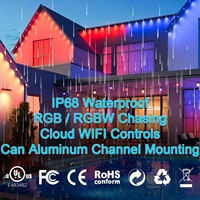 Luces Exteriores Permanentes Gouly con Controlador Inteligente, Luces LED Programables de 36v 24v, Luces de Navidad RGB Pixel