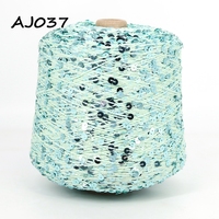 100% Cotton Yarn Knitting 3MM+6MM Wholesale Sequins Crochet Yarns for Machine