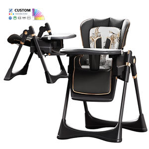 Seggiolone Pappa Portatile in Plastica OEM per Bambini, Regolabile in Altezza con Chiusura Facile e Ruote, per Neonati da 0 a 12 Mesi - Product Image 2