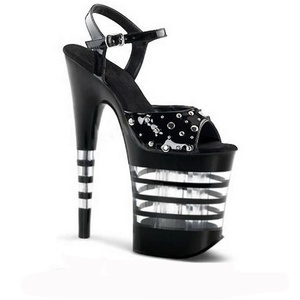 Sandali <span class=keywords><strong>con</strong></span> <span class=keywords><strong>Tacco</strong></span> <span class=keywords><strong>Alto</strong></span> 8 Pollici-20cm Impermeabili <span class=keywords><strong>con</strong></span> Plateau, <span class=keywords><strong>Tacco</strong></span> Spesso, Cerniera e Cinturini Incrociati, <span class=keywords><strong>Ciabatte</strong></span> <span class=keywords><strong>con</strong></span> <span class=keywords><strong>Tacco</strong></span> Super <span class=keywords><strong>Alto</strong></span>, Vendita Calda per l'Estate - Product Image 5