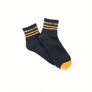 Winter Running Embroidery Promo Custom Children's <b>Socks</b> Crew Design Your Own Logo Private Label Cotton Black All Seasons - Product Image 2