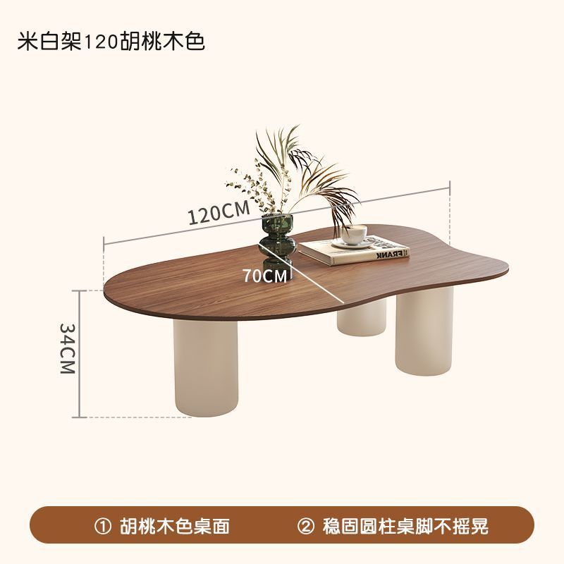 White 120cm walnut color countertop