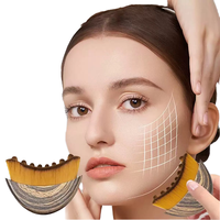 Masseur facial doux à brosse sèche moderne avec logo personnalisé, nouveau brosse ovale de contour lymphatique, lifting de la peau, éclat de la peau, drainage lymphatique, entièrement naturel